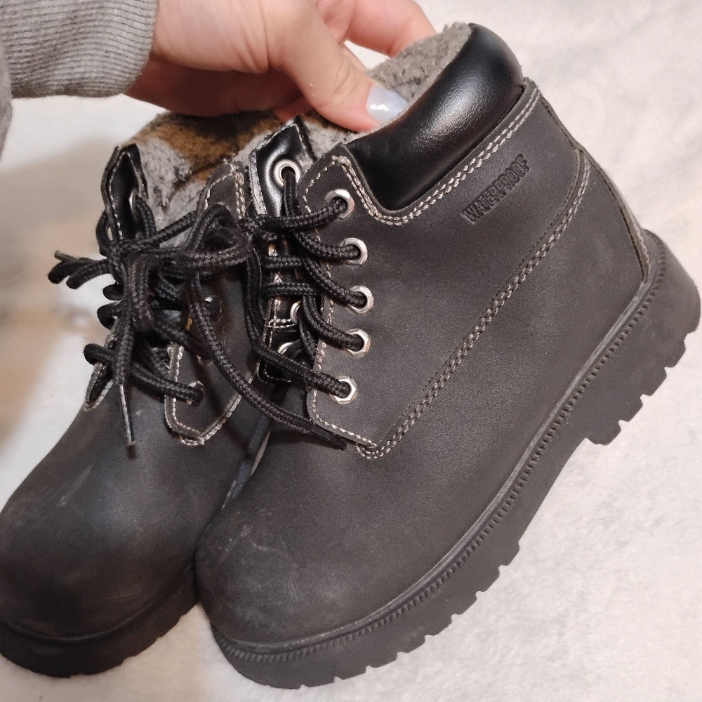 Kids Black WATERPROOF Smartfit Boots